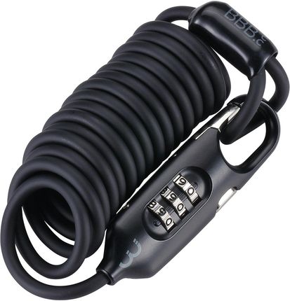 Bbb, Zapięcie Rowerowe Cyclelock Coilsafe, Czarne