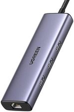 Zdjęcie Ugreen Adapter 6W1 Cm512 Usb-C Do 3X Usb A 3.0Hdmirj45Pd Converter - Sępopol