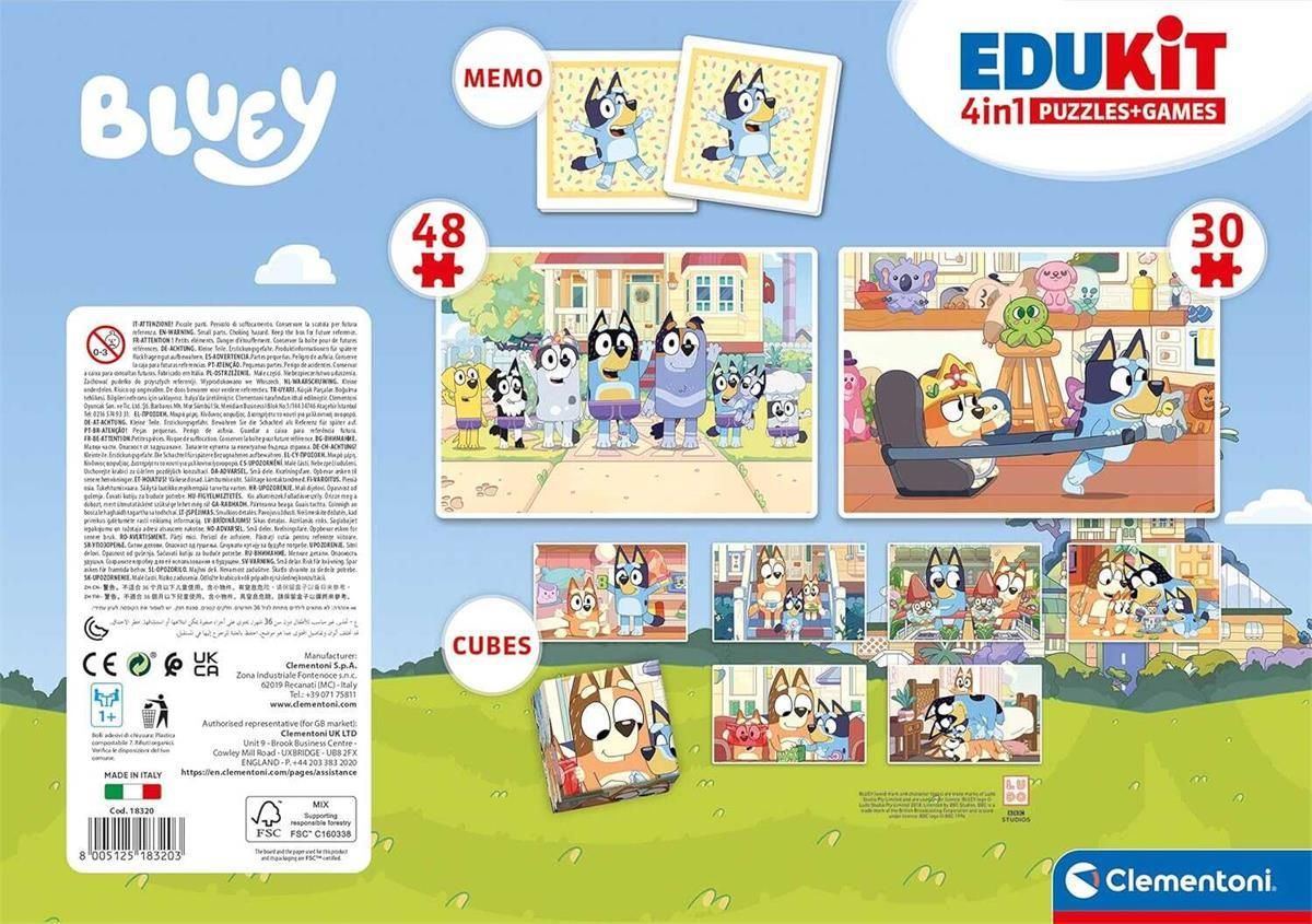 Clementoni Edukit 4w1 Bluey 18320 - Gra dla dziecka - Ceny i opinie ...