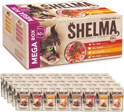 Zdjęcie Shelma Mokra Karma Dla Kota Box 40X85G Fileciki Mix 4 Smaków Bez Zbóż - Dobczyce