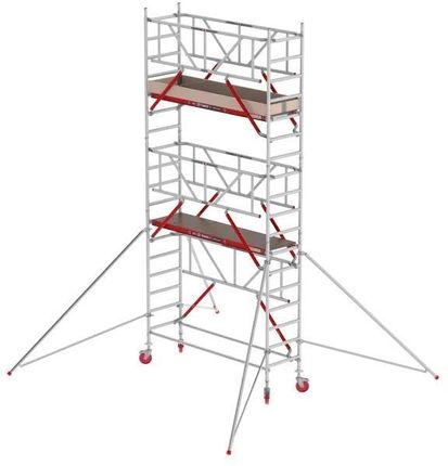 ALTREX Rusztowanie aluminiowe Altrex 4100-S PLUS z poręczą Safe-Quick (0,90x2,45m) Wys.Rob. 7,20m T415109 - NOWA NORMA