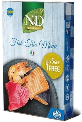 Farmina N&D Natural Fish Trio Menu 6X70G - zdjęcie 2