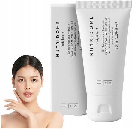 Krem Nutridome Do Twarzy Z Filtrem Spf 50 Intensywnie Mocno Nawilżający Ochronny 30Ml