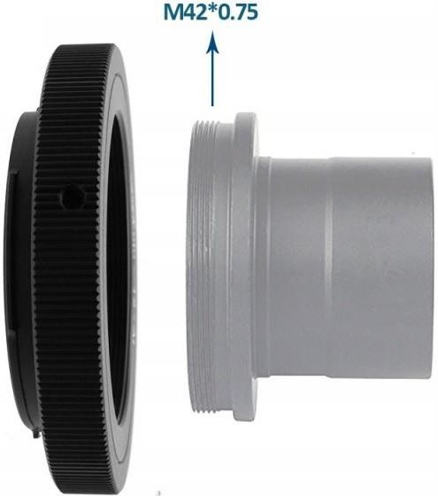 Adaptateur T2 M42x0.75 Mm Mâle à Mâle - Alliage D'aluminium Maté - Pour Accessoires De Télescope, Astronomie