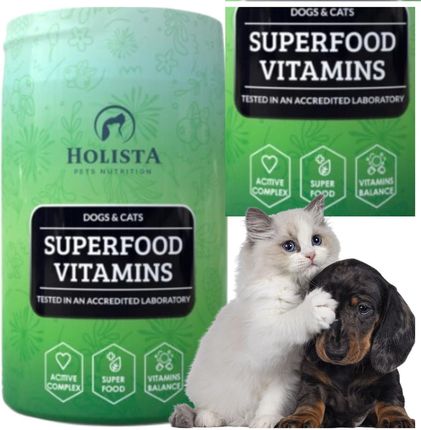 Holista Superfood Vitamins Witaminy i minerały dla psów i kotów - 200 g