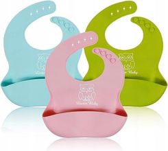 Zdjęcie Aamazon Śliniak Silikonowy Wodoodporny Kieszonka 3Szt. - Działoszyce