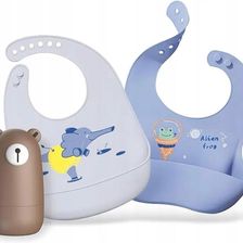 Zdjęcie Aamazon Śliniak Silikonowy Dla Dzieci Z Kieszonką 2Szt. - Działoszyce