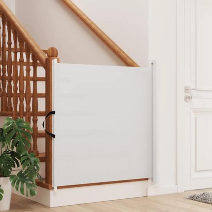 Vidaxl Rozsuwana Bramka Dla Zwierząt Biała 117,5X125Cm - zdjęcie 3