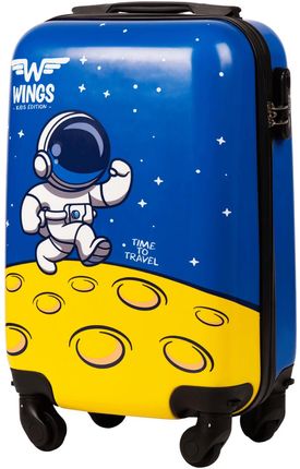 WALIZKA KABINOWA TWARDA WINGS BLUE ASTRONAUT XS 18"