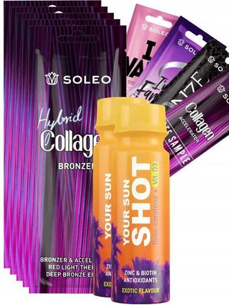 Soleo Collagen Hybrid 5x15ml Bronzer Do Opalania + Gratisy