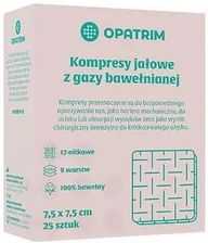 Tolife Kompres Jałowy Z Gazy Bawełnianej 7,5 X 7,5Cm 25Szt. - zdjęcie 1