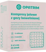 Tolife Kompres Jałowy Z Gazy Bawełnianej 5 X 5Cm 25Szt.