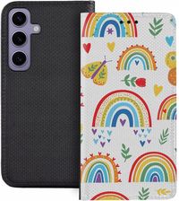 Superetui Etui z klapką do Samsung Galaxy S24 Tęczowe Tęcza Rainbow