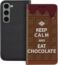 Superetui Etui z klapką do Samsung Galaxy S23 Czekolada Słodycze Czekoladki