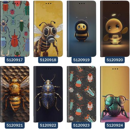 Superetui Etui z klapką do Samsung Galaxy S24 Owady Pszczoły Ważki Mrówki Żuki - zdjęcie 5