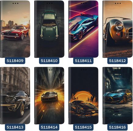 Superetui Etui z klapką do Motorola Moto G54 Auta Samochody Wyścigi Motor - zdjęcie 6