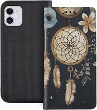 Superetui Etui z klapką do iPhone 11 Boho Pióra Łapacz Snów Dream Catcher