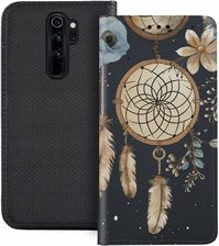 Superetui Etui z klapką do Xiaomi Redmi Note 8 Pro Boho Pióra Łapacz Snów