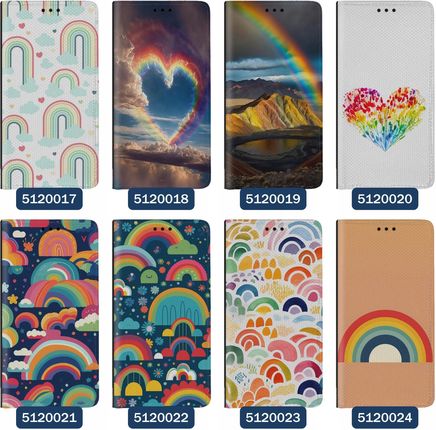Superetui Etui z klapką do Samsung Galaxy A25 Tęczowe Tęcza Rainbow - zdjęcie 4