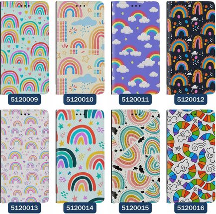 Superetui Etui z klapką do Samsung Galaxy A25 Tęczowe Tęcza Rainbow - zdjęcie 5