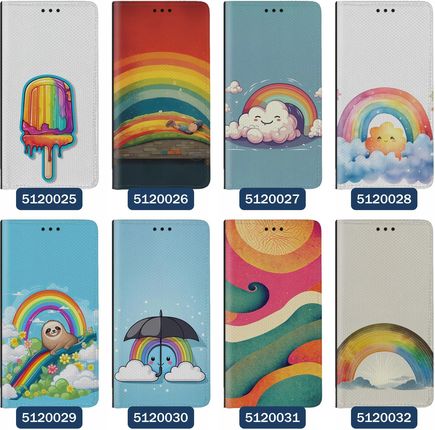 Superetui Etui z klapką do Samsung Galaxy A25 Tęczowe Tęcza Rainbow - zdjęcie 2