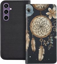 Superetui Etui z klapką do Samsung Galaxy S23 Fe Boho Pióra Łapacz Snów