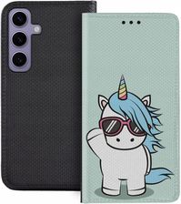 Superetui Etui z klapką do Samsung Galaxy S24 Jednorożec Unicorn Koń Baśnie