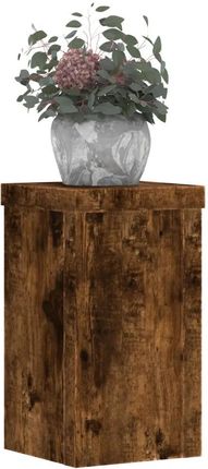 vidaXL Podstawki Pod Doniczki 2szt. Przydymiony Dąb 10X10X18cm 852883 - zdjęcie 2