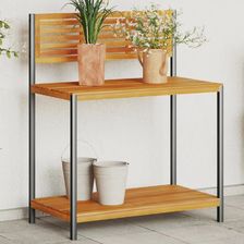 vidaXL Ogrodowy Stół Roboczy 90X50X110cm Drewno Akacjowe I Stal 367619