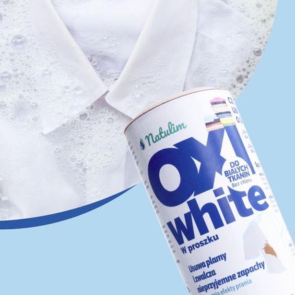Natulim Oxi White Odplamiacz W Proszku Do Białych Tkanin 500G - zdjęcie 3