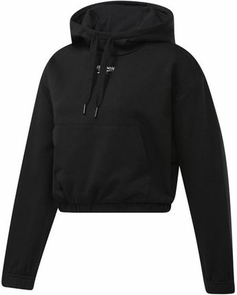 Women’s Hoodie Reebok Sportswear Cropped Black (S6498008)