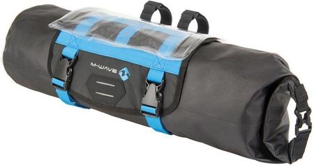 Sakwa Na Kierownicę M-Wave Pod Namiot + Dry Bag 88L Bikepacking Mapnik Czarno-Niebieska