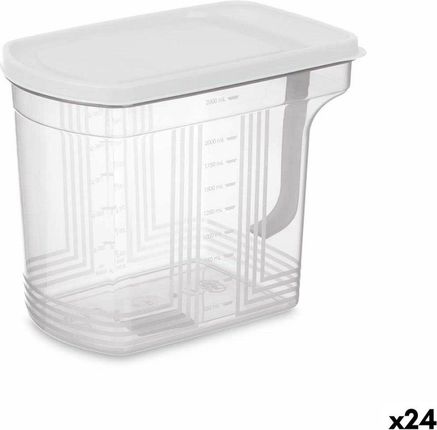 Kinvara Organizer Do Lodówki Szary Przezroczysty Plastikowy 2,5L 20,5x17 13cm 24szt. (S3629892)