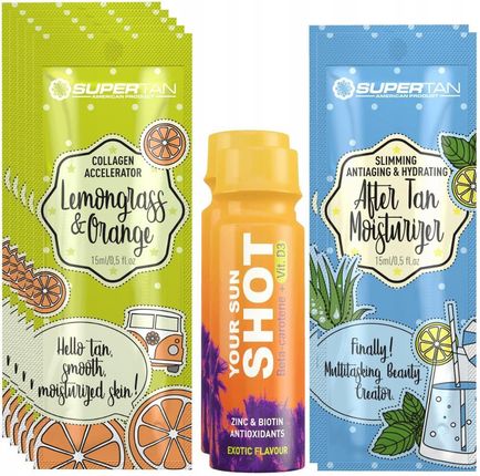 Supertan Lemongrass & Orange 5x 15ml Przyspieszacz Opalania + Gratisy