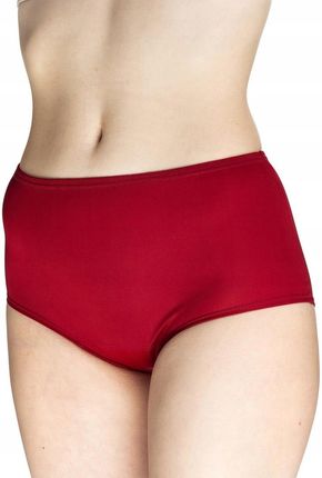 MEWA Lingerie Gładkie figi damskie Eliza z wysokim stanem : Kolor - Burgund