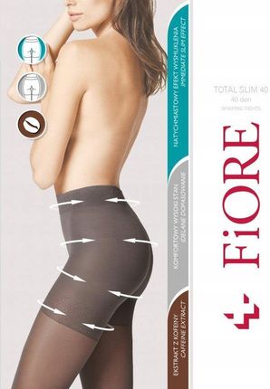 Fiore Rajstopy TOTAL SLIM 40 M5207 Kolor(tan) Rozmiar(4)