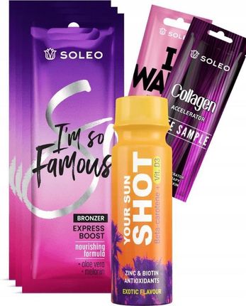 Soleo I'm So Famous 3x15ml Bronzer Do Opalania + Gratisy