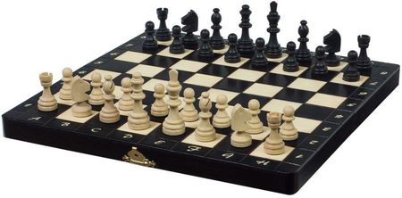 Sunrise Chess & Games Szachy Drewniane Magnetyczne Czarne (28x28cm) CH140BLACK