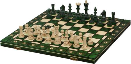 Sunrise Chess & Games Szachy Drewniane Senator Kolor Zielony CH125GREEN