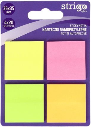 Karteczki Samoprzylepne Strigo Kwadraty 80 Kartek