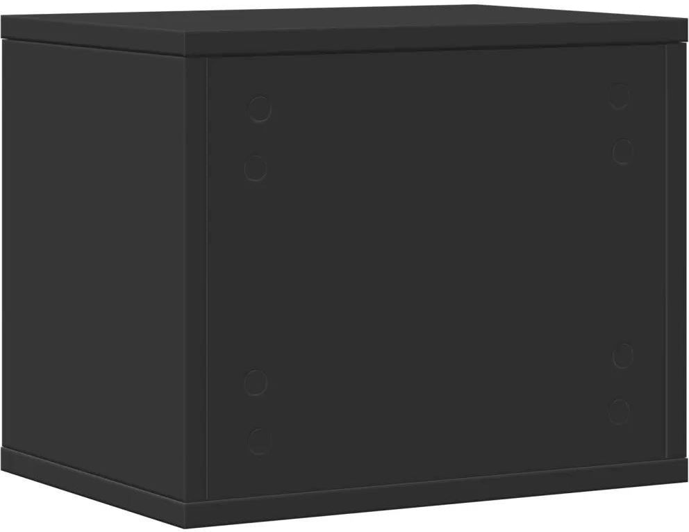 Organisateur de bureau noir 36x26x29,5 cm bois d'ingénierie