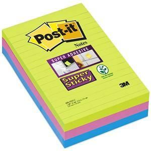 3M Bloczki Samoprzylepne Post-It Super Sticky Ultra 102x152 Mm, W Linie