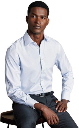 Koszula non-iron w subtelną kratkę Charles Tyrwhitt Non-Iron Twill Mini Grid Shirt - Classic fit | 41 | 86 (Standardní)
