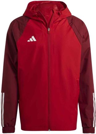 Adidas teamwear Kurtka męska adidas Tiro 23 Competition All Weather czerwona HE5653