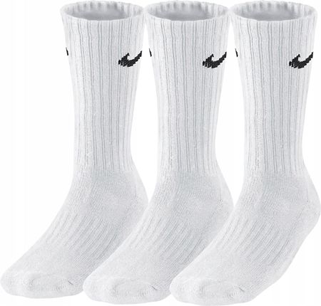 Nike Skarpety Długie Sport r.38-42 Białe 3PAK