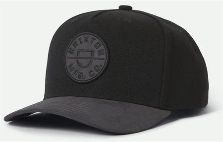 czapka z daszkiem BRIXTON - Crest C Mp Snapback Bbblk (BBBLK) rozmiar: OS