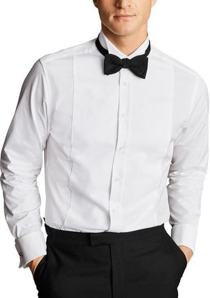 Formalna koszula black tie z kołnierzem wing collar Charles Tyrwhitt Wing Collar Marcella Bib Tuxedo Shirt - Slim fit | 41 | 86 (Standardní)