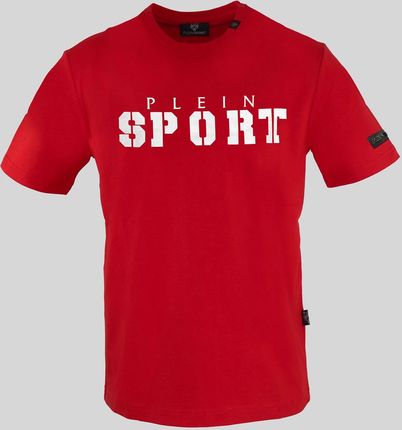 Koszulka T-shirt marki Plein Sport model TIPS400 kolor Czerwony. Odzież męska. Sezon: Wiosna/Lato