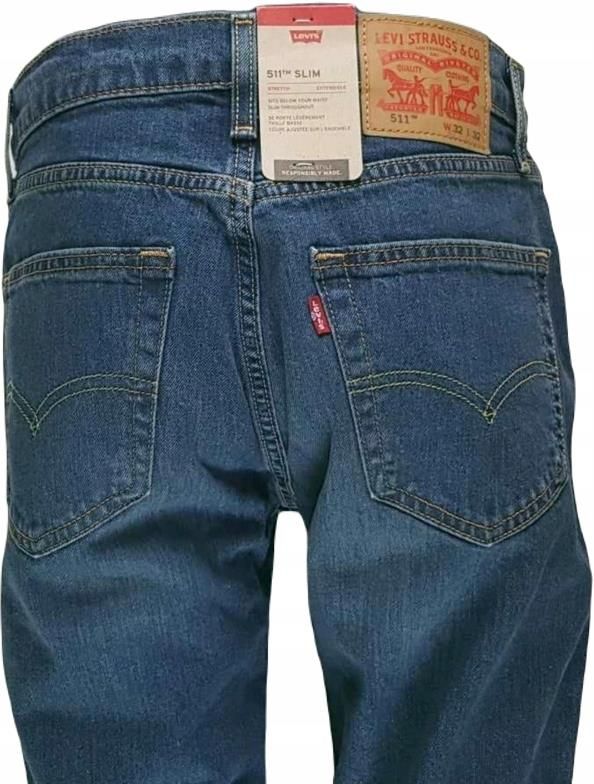 Levi's 511 -Slim Stretch jeansy męskie 045111163 oryginalne