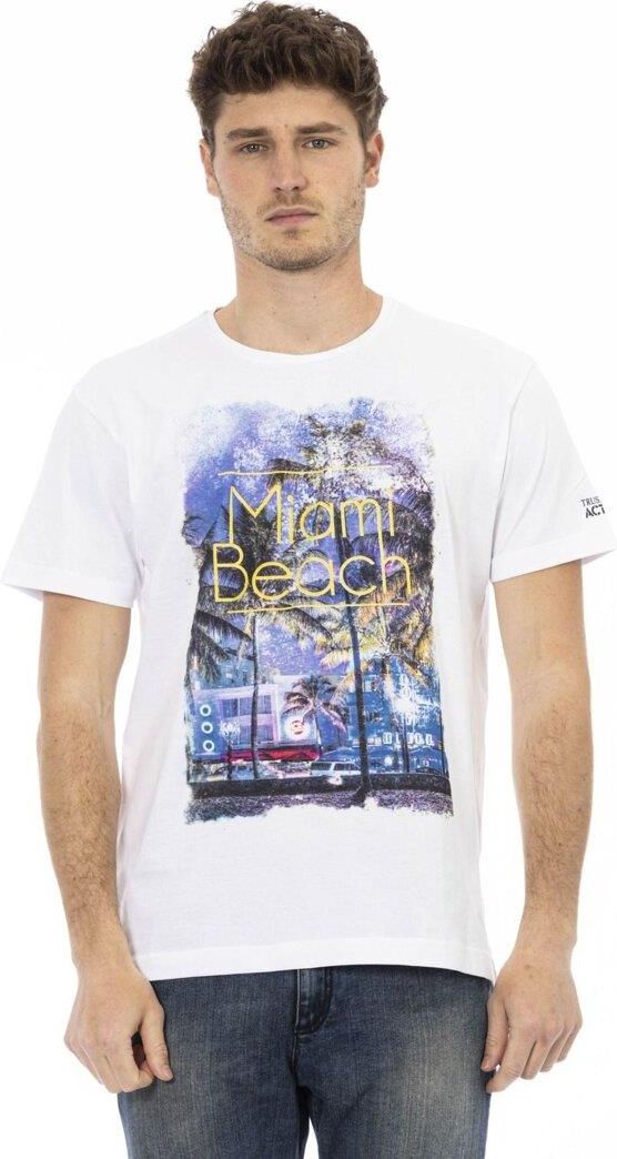 Trussardi Action Beige Cotton Men T-Shirt